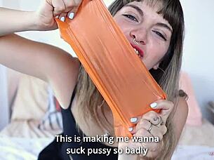 learn to fuck hard with latex barrier, petite latina girl next door screams in pleasure!