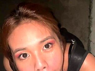 getting deepthroated on rooftop outdoors