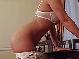 Playboy model Darina poses outdoors with young teens