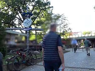 Public blowing and fucking as a tourist in Berlin