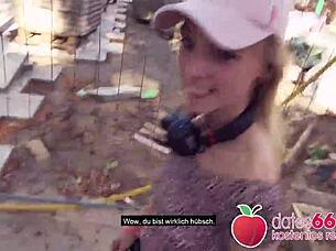 Public blowing and fucking as a tourist in Berlin