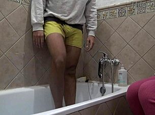 Hot 18 yo Lilly Lovemoon sucks, then gets fucked