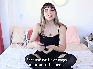 learn to fuck hard with latex barrier, petite latina girl next door screams in pleasure!