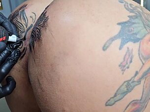 Modifying my ass tattoo feels so sexy now