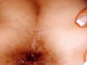 Naughty wife in stockings begs for hard assfucking.