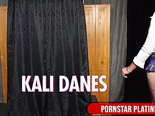 Busty nun Leya Falcon rides Kali Danes' big toys!