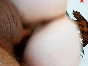 the colombian babe with big ass rides hard, shaking her booty in the scene.