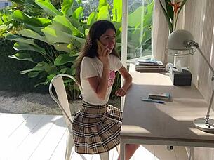 Stepdaughter Lets Stepdad Fuck Her! Famous Porn Star