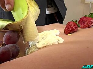 Tuti Frutix joins a wild threesome for some monster cock blowjob action! 😏