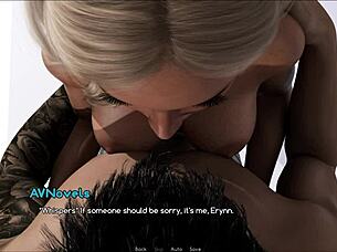 Cute fat girl in outfit intertwined