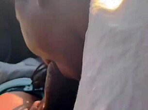 Big Black Cock Cums In Her Mouth!