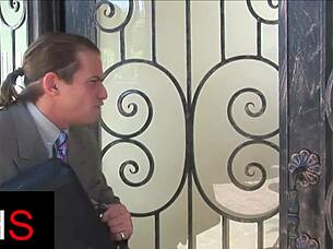 Gorgeous brunette fucked hard