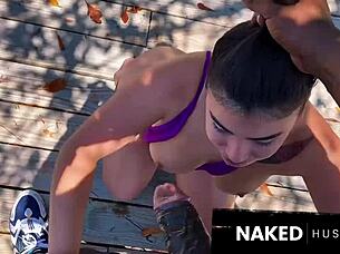 I take my slut on a walk and then walk her pussy like a dog