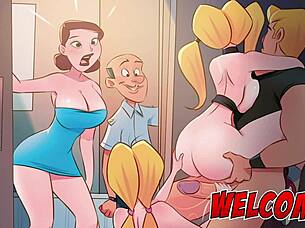 Fucking Two Hotties In The Elevator From Pervert Comics Porn