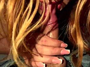 i enjoy watching my sexy secretary give me oral with close up on her tits