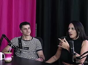 Bruna Carlos and Kel Abate fucking outdoors with toys