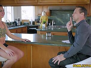 step dad fucks geneva king's tight pussy 😈