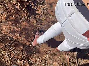 Ex Girlfriend Seduced And Roughly Fucked Alone In Jungle