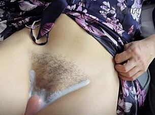 Big Dick Teases Hairy Cunt To Orgasm Cumshot