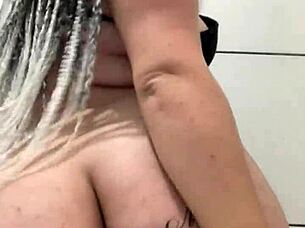 Brazilian Amateur With Natural Tits And Piercing Masturbating Big Ass In Shower