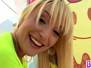 blonde tristyn kennedy enjoys huge cock in her ass