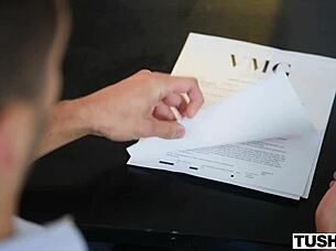 Tushy Anal-Curious Hottie Haley And Hubby Play With Toys