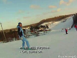 Snowboarder chick rosemary moyer loves cock.