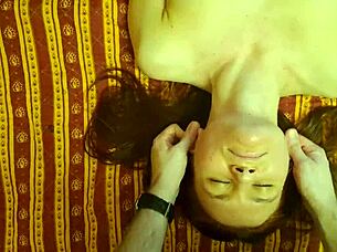 Tits massage with olive oil, squeezing them bouncy and wet! 😍