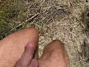 french nudist milf is shocked she caught a real voyeur following her