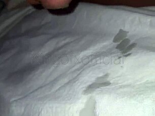 well-endowed guy cums during handjob session