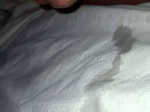 well-endowed guy cums during handjob session