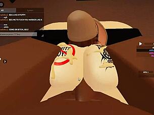 Roblox-inspired porn with Blacked featuring monster cock in hardcore group