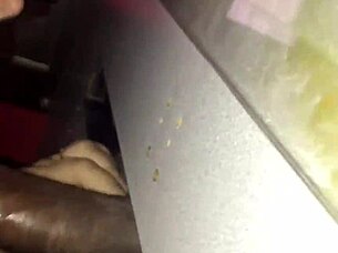 Gloryhole encounter with thickdickbandit for deepthroat swallow and cumshot.