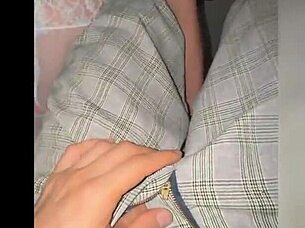 Is this chubby mexican stepmom getting wet seeing stepson's dick out? She begs him to fuck her alone at home.