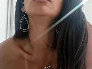 In part two, I exhibit for a guy online, he masturbates furiously and brings me to a delicious orgasm