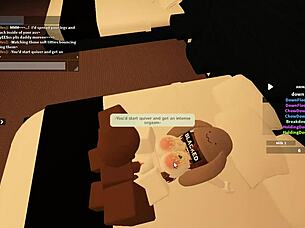 Roblox-inspired porn with Blacked featuring monster cock in hardcore group