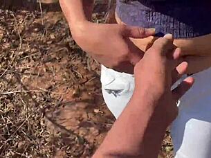 Ex Girlfriend Seduced And Roughly Fucked Alone In Jungle