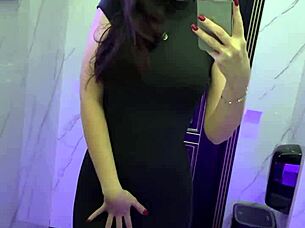 in the club i masturbaated my pussy in the toilet