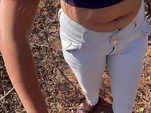 Ex Girlfriend Seduced And Roughly Fucked Alone In Jungle