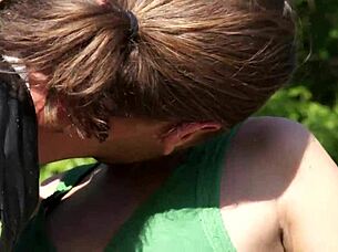 Is this big cock too big for mommy in missionary? She blows it first then quickie fucks.