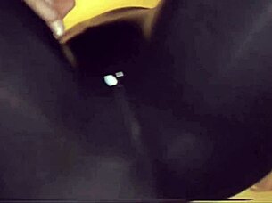 wife in leggings homemade