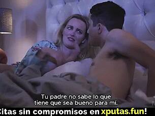 Hot Blonde Stepmom Wants Taboo Sex With Creampie