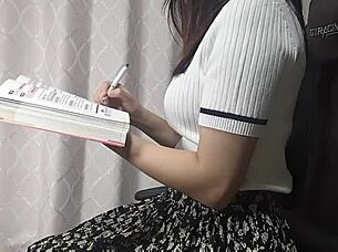 Can't hold back during study, stimulates under skirt