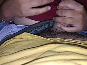 this indian horny girl is sucking her teacher's dick hard, deep throating it while worshiping his ass, she's curvy and muscular, driving him crazy.