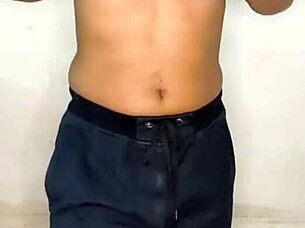 Sexy Strip Tease Leads To Intense Cum Orgasm