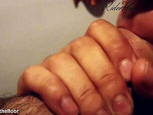 beautiful lips sucking cock with teasing close up