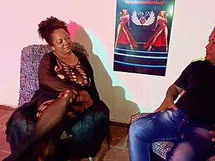 Mature Slut Fucks Client in Bar Scene