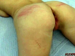 Bubble butt Renee gets her big booty railed.