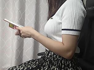 Can't hold back during study, stimulates under skirt