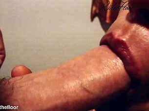 beautiful lips sucking cock with teasing close up